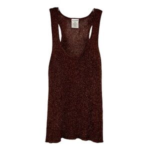 No Boundaries Warm Chocolate Metallic Sleeveless tank JR 11/13